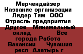 Мерчендайзер › Название организации ­ Лидер Тим, ООО › Отрасль предприятия ­ Другое › Минимальный оклад ­ 27 000 - Все города Работа » Вакансии   . Чувашия респ.,Алатырь г.